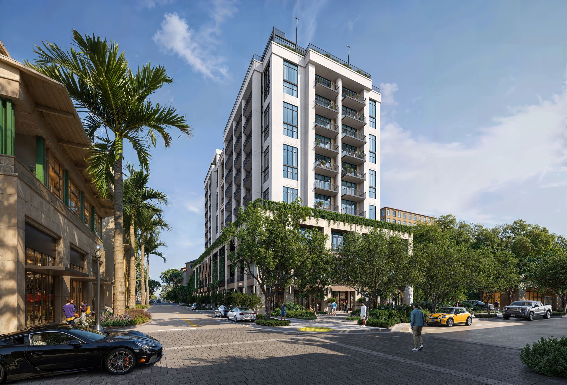 Cora Merrick Park from the street, Coral Gables