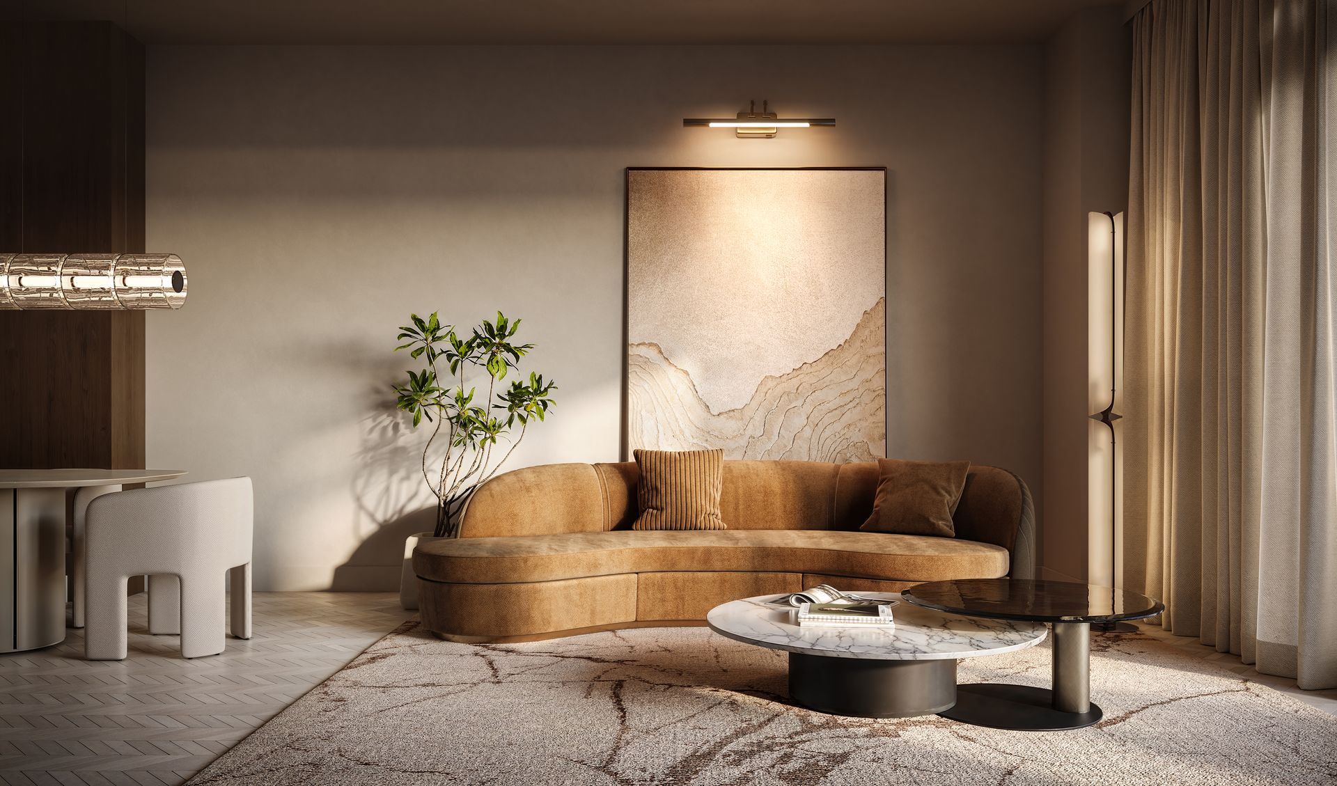 Cora Merrick Park, residence living room