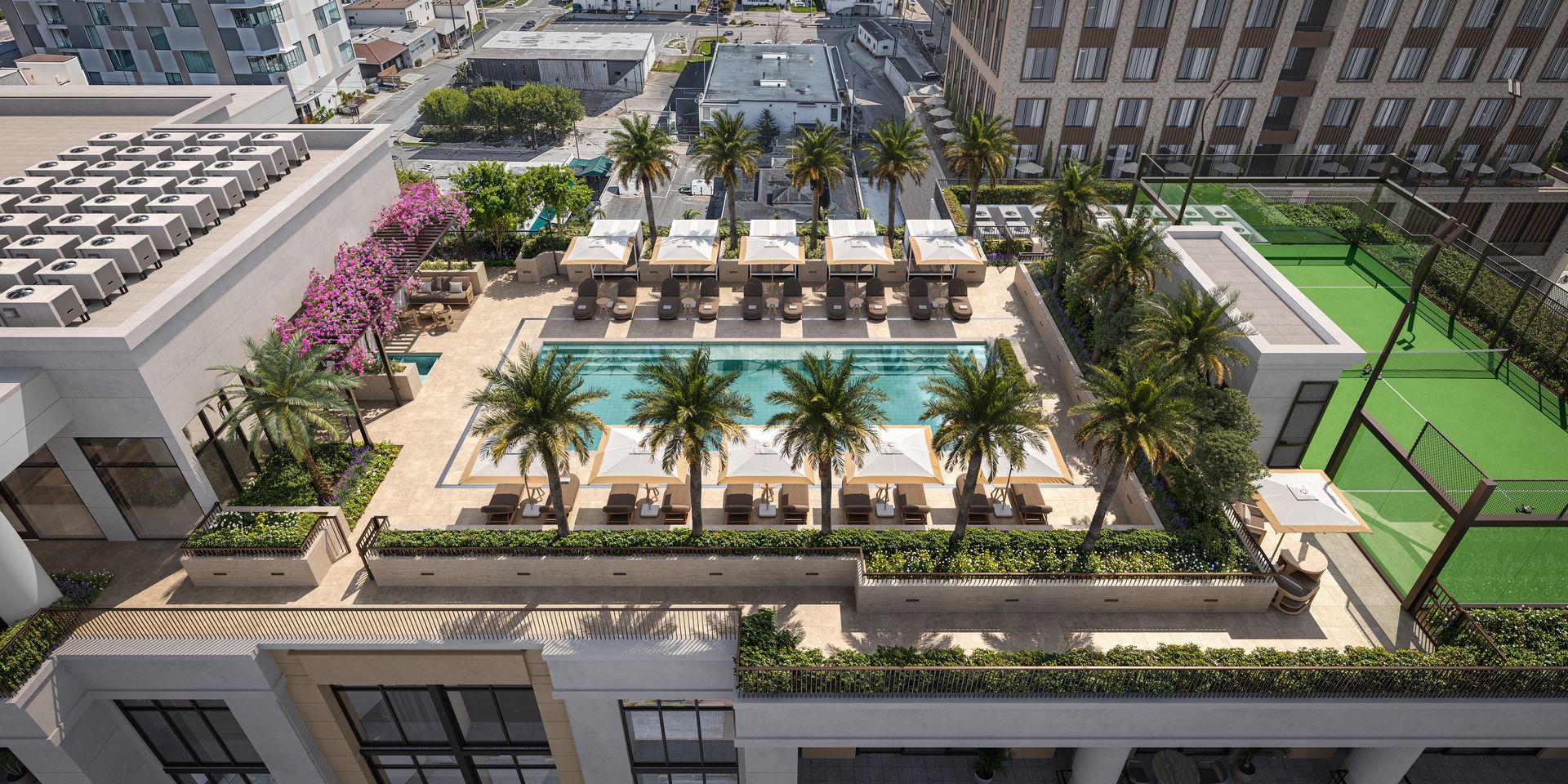 Cora Merrick Park, rooftop amenity level